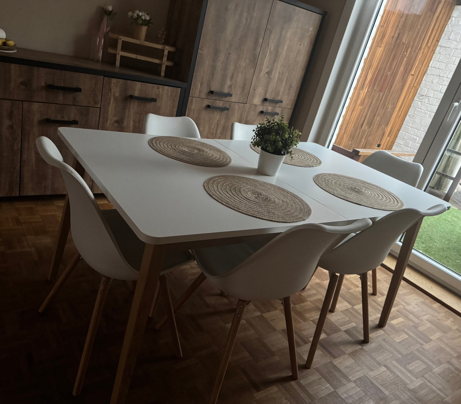 Salle à manger  avec 6 chaises, Enlèvement, Comme neuf, Une