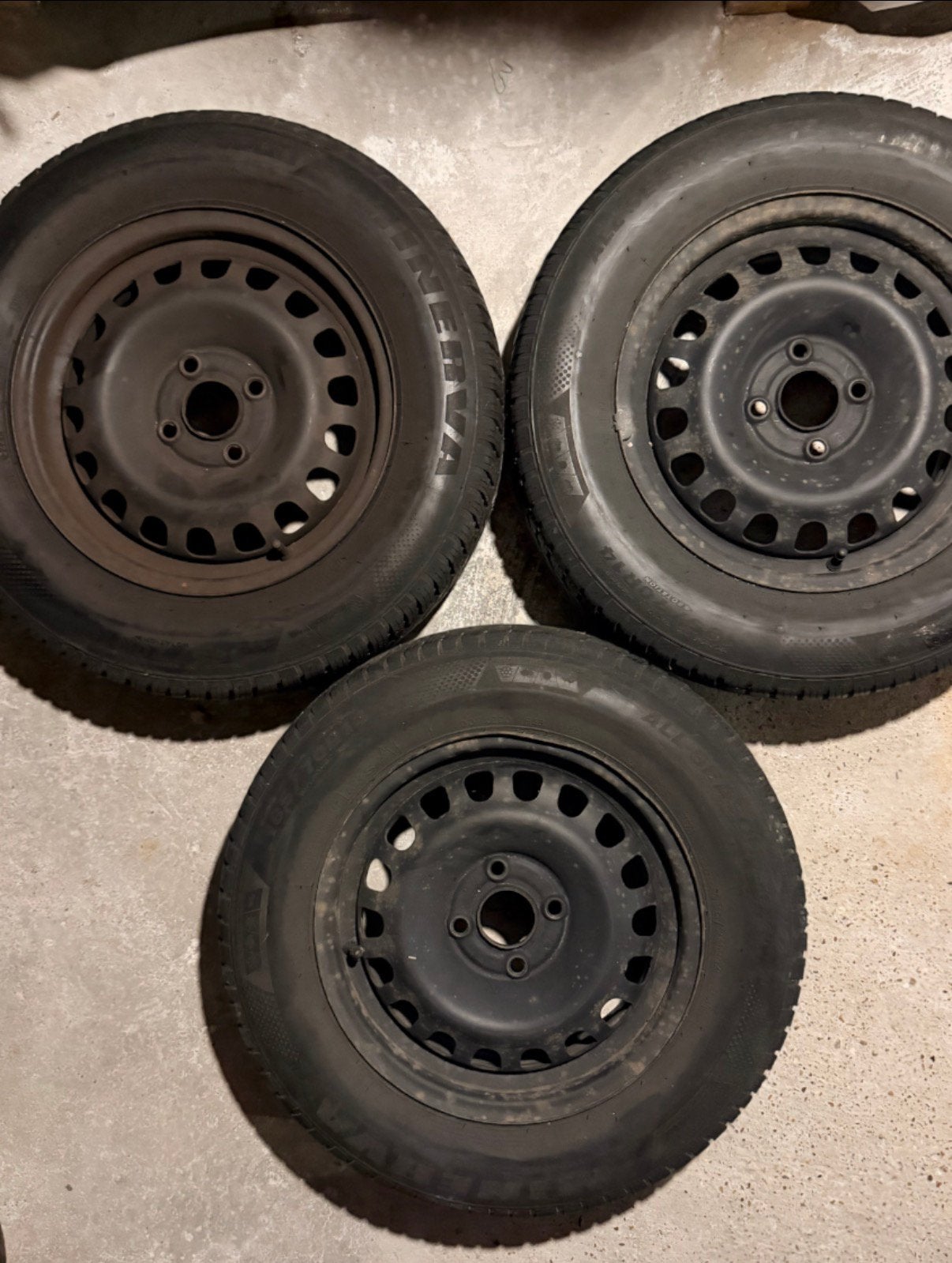 Moeten NU weg! 3 Opel Corsa stalen velgen met banden, Auto-onderdelen, Ophalen, 14 inch, Nieuw, 185 mm