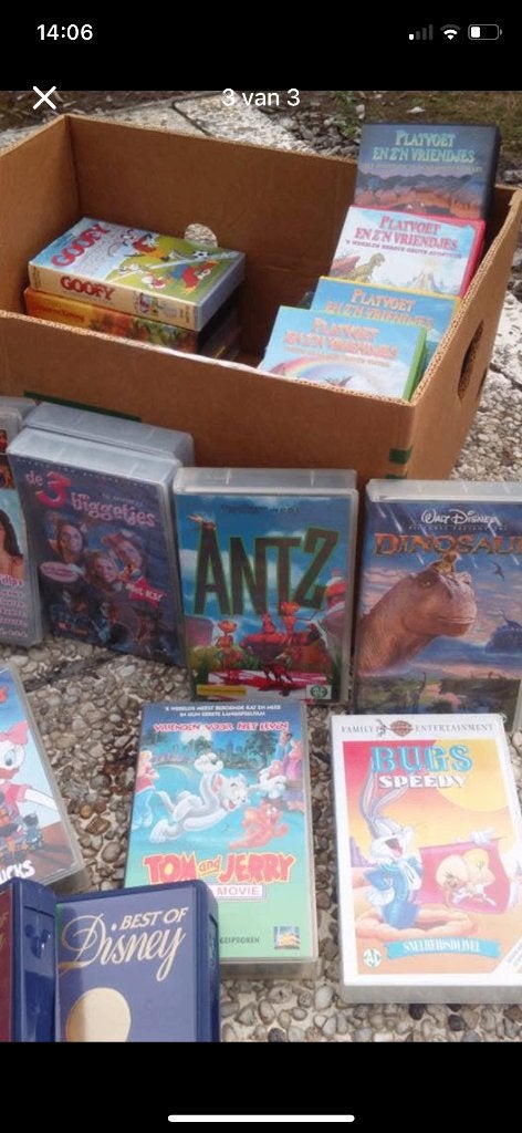Videocassettes, Gebruikt, Tekenfilm, Vanaf 6 jaar, VHS