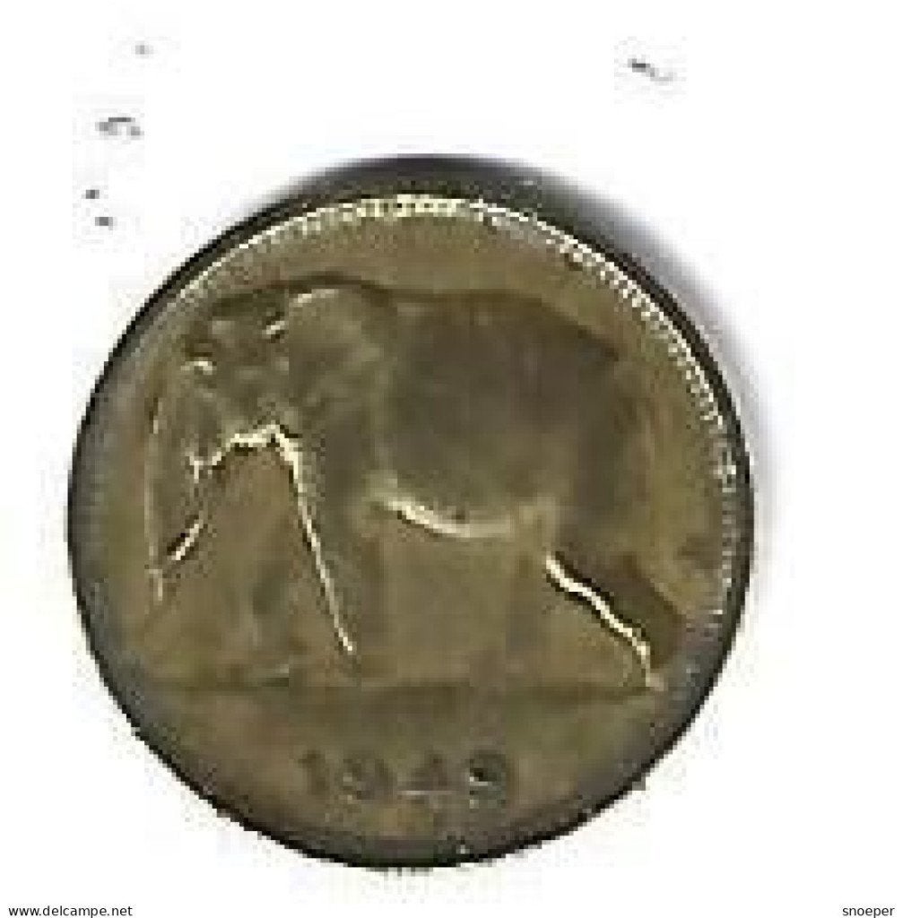 congo belge 1 franc 1949 km 26 xf, Envoi, Autres pays, Monnaie en vrac