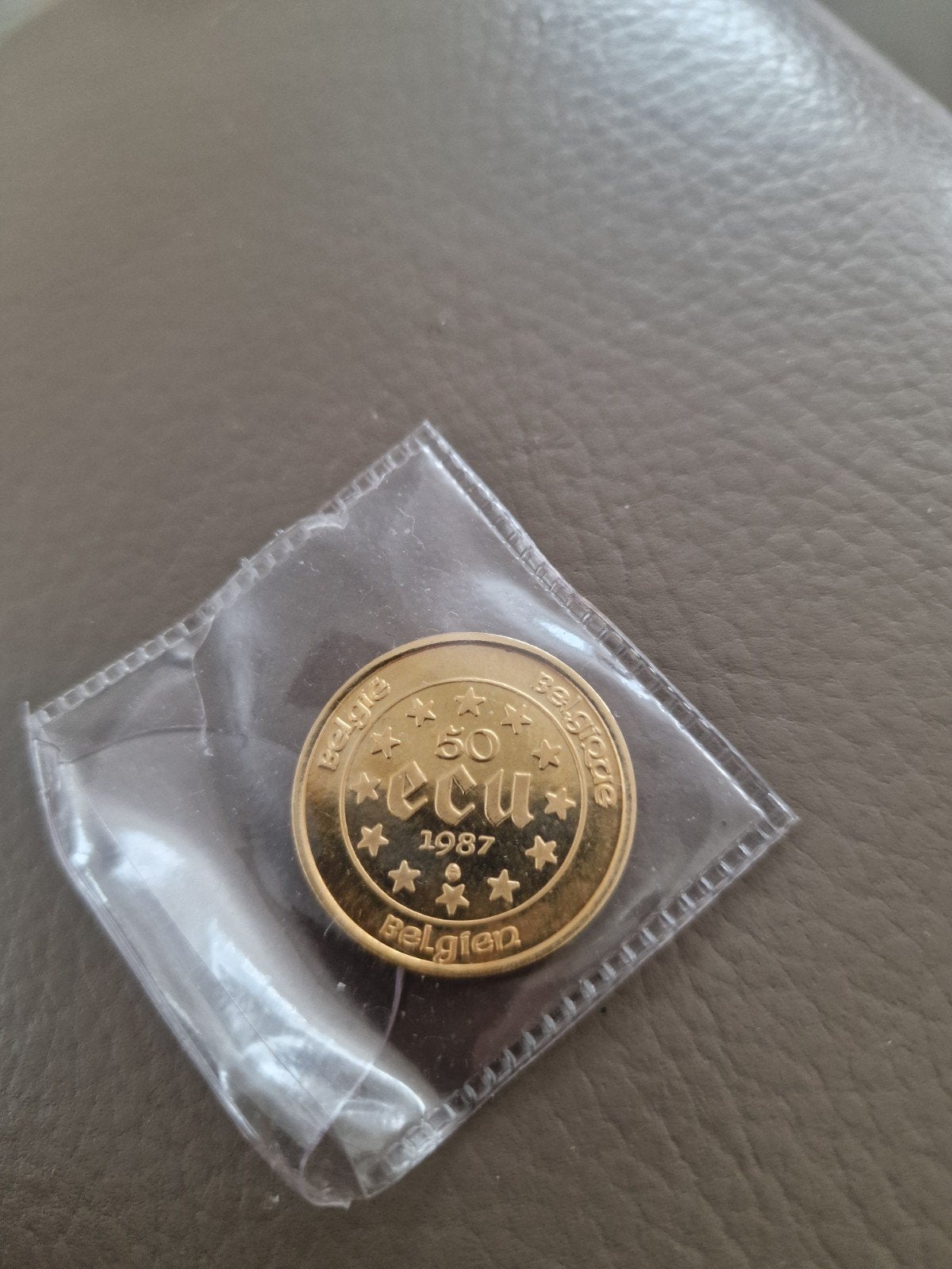 Gouden munt 50 ecu, Postzegels en Munten, Penningen en Medailles, Ophalen
