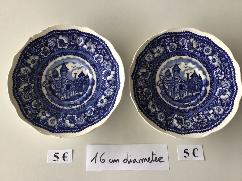 2 antieke bordjes Vinktoren Maastricht 1943 en andere ..., Ophalen of Verzenden