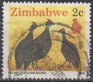 Zimbabwe - Parelhoenders - 1990, Ophalen of Verzenden, Zimbabwe, Gestempeld