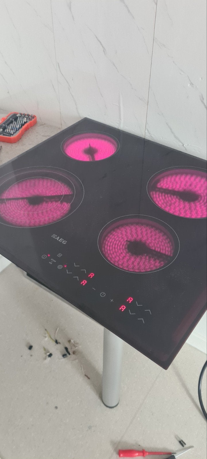 Taque de cuisson électrique Aeg, Elektronische apparatuur, Kookplaten, Ophalen, Elektrisch