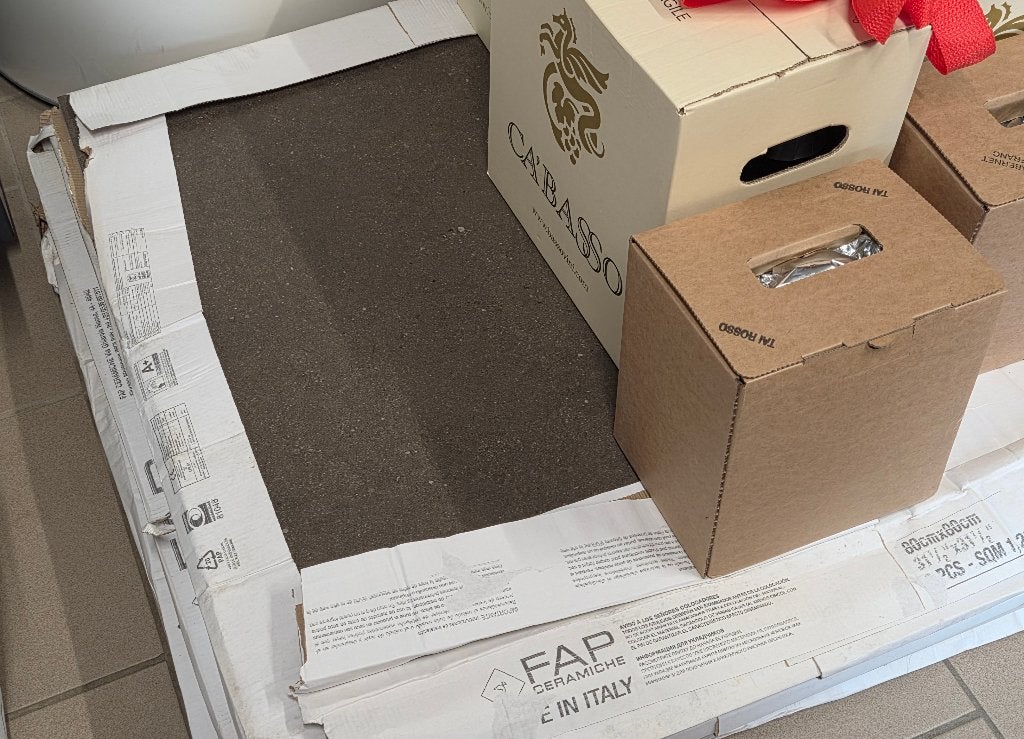 Carrelage NEUF Grès Porcelaine Effet béton Mokka/Chocolat, Neuf, 60 cm ou plus, Carrelage de sol, Enlèvement