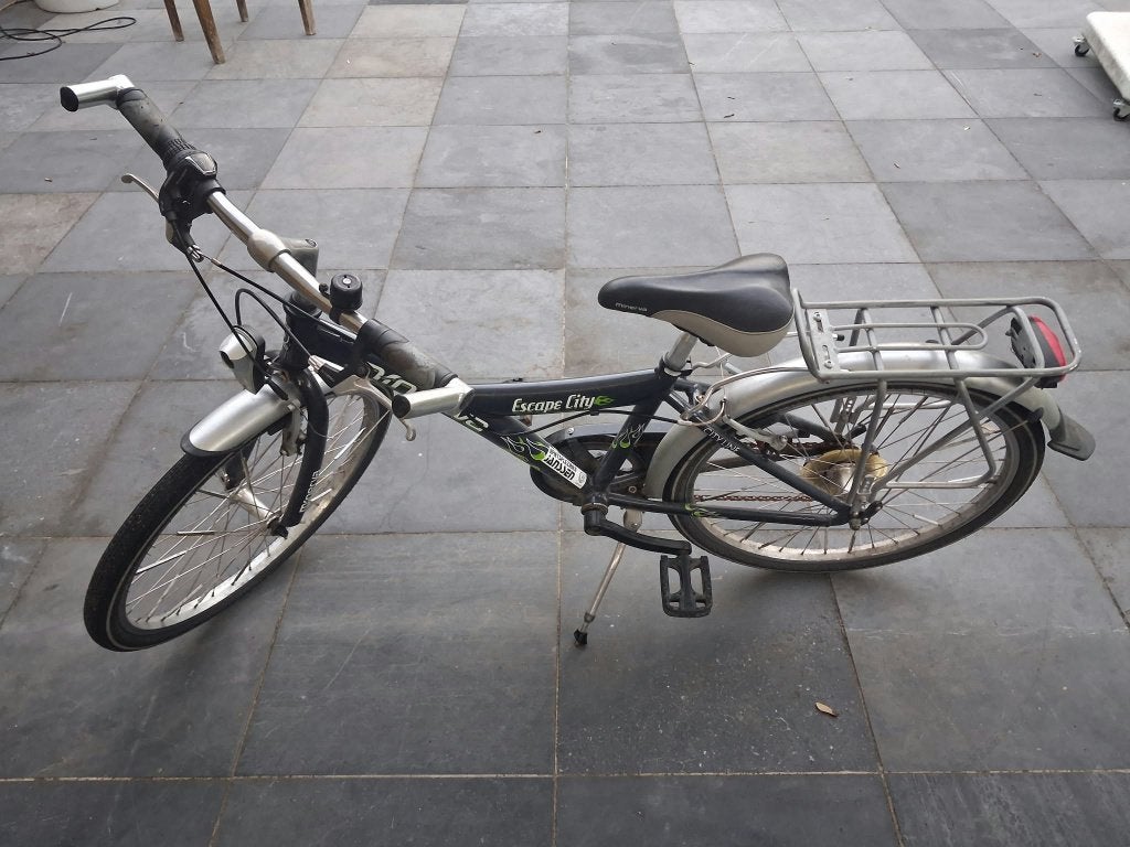 Kinderfiets medium maat 6 tot 12 jaar, Fietsen en Brommers, Gebruikt, Velgrem, Versnellingen, Ophalen