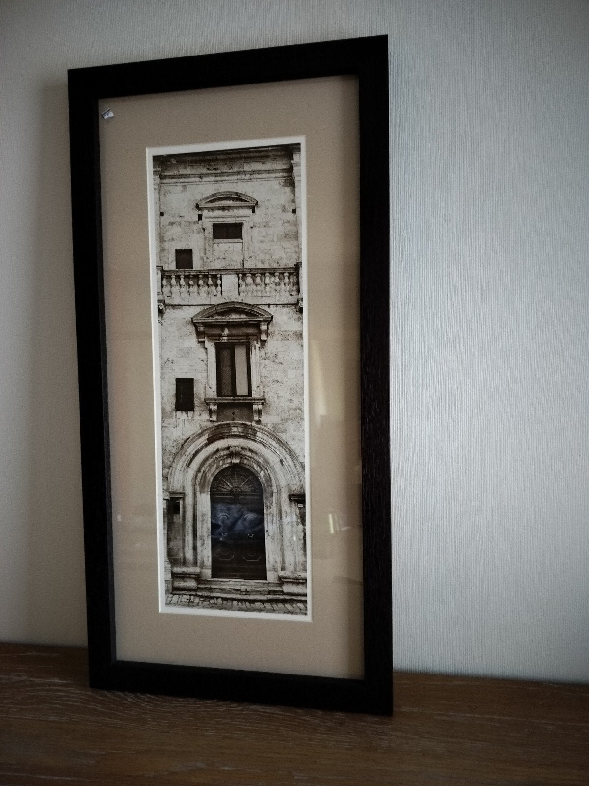 kader met z/w foto poort, Ophalen, Zo goed als nieuw