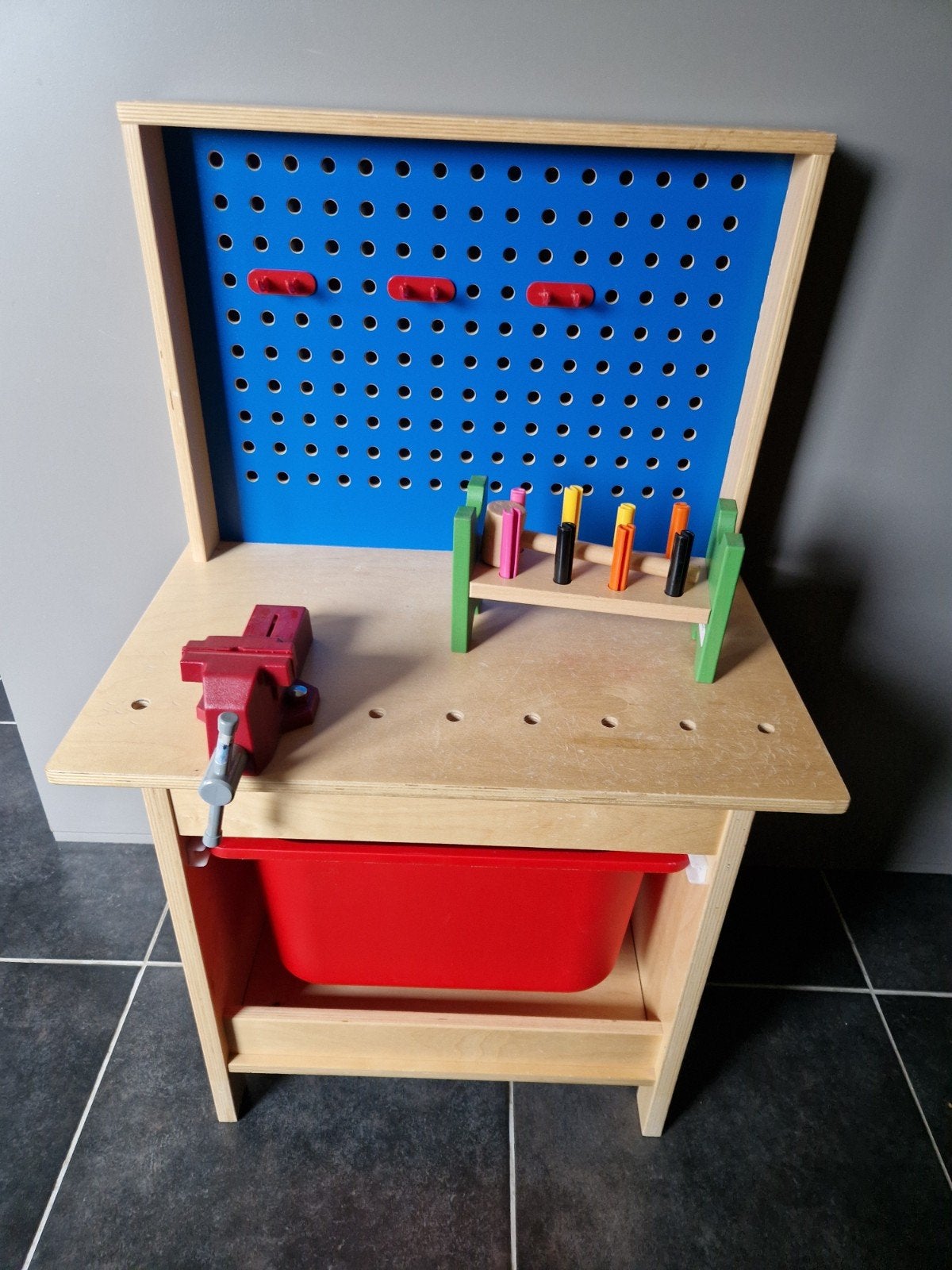 Werkbank ikea, Kinderen en Baby's, Speelgoed | Houten speelgoed, Ophalen, Gebruikt