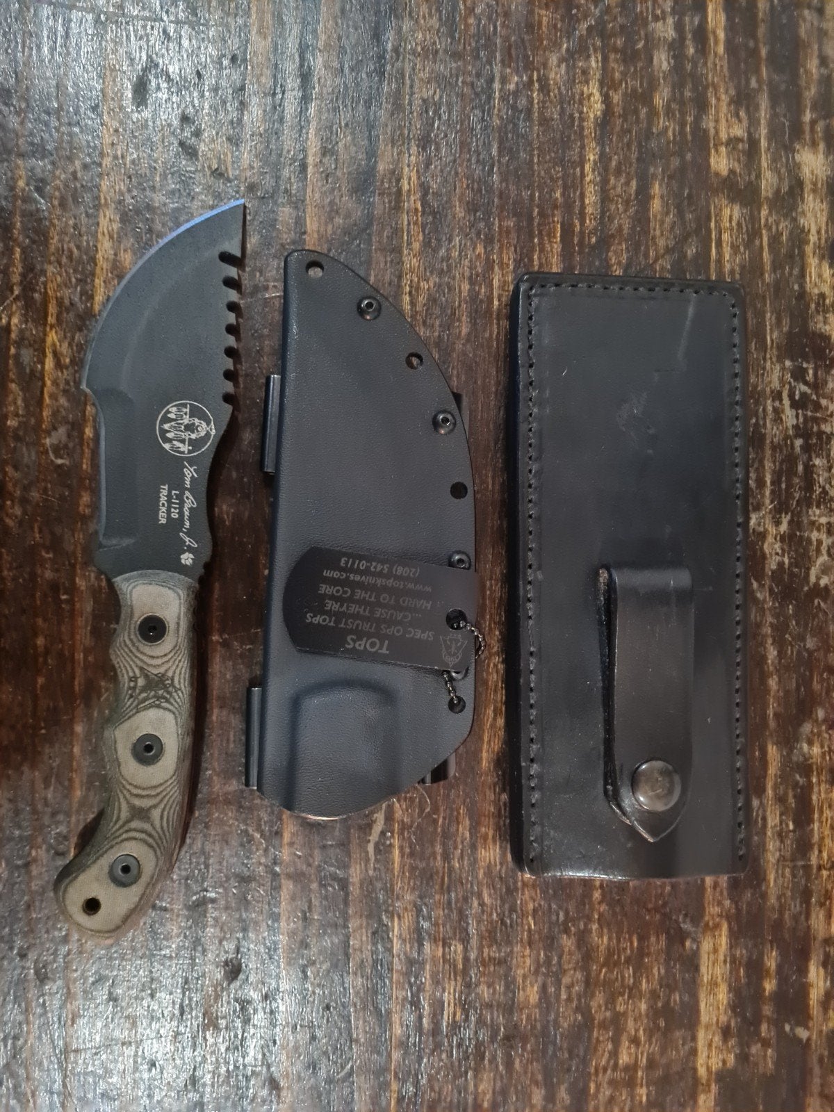TOPS Knives Tom Brown mini tracker custom (nieuw), Caravans en Kamperen, Ophalen of Verzenden, Nieuw