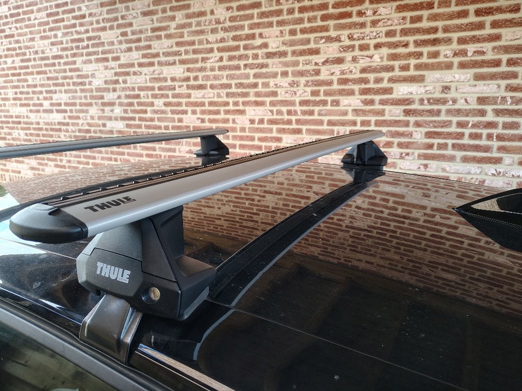 Thule dakrails met voetenset, Ophalen, Zo goed als nieuw
