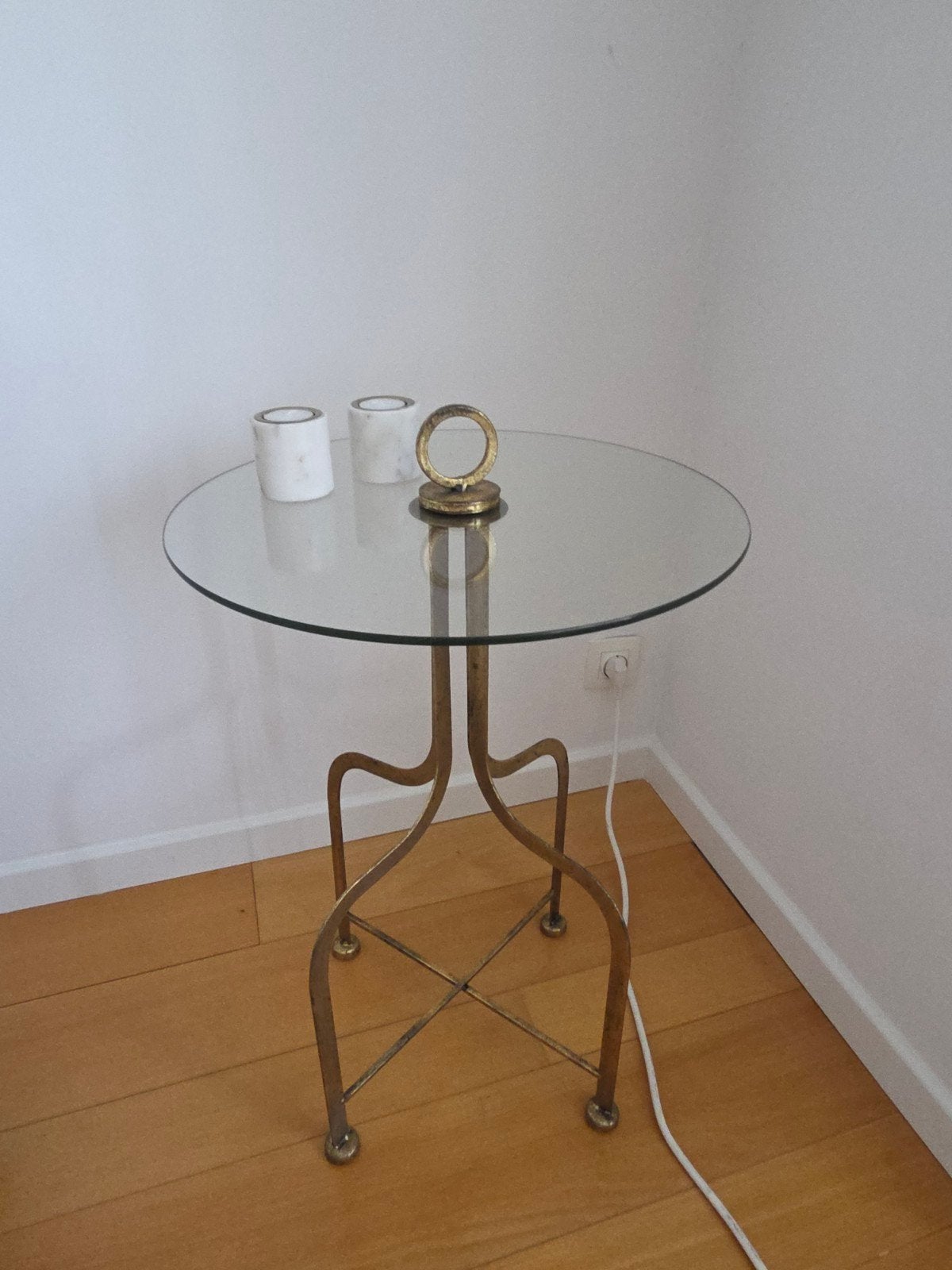 Bijzettafel in messing te koop, Ophalen