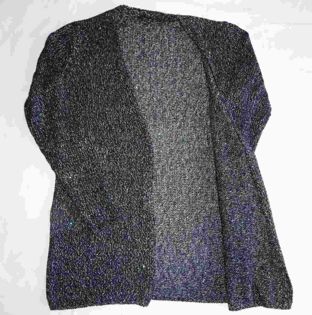 Lange vest/cardigan, blauw met glinsters – Esprit maat M / L, Maat 38/40 (M), Blauw, Ophalen of Verzenden, Zo goed als nieuw