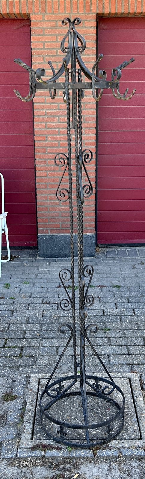 Porte-manteau en métal, Utilisé, Métal, Portemanteau sur pied, 150 à 200 cm