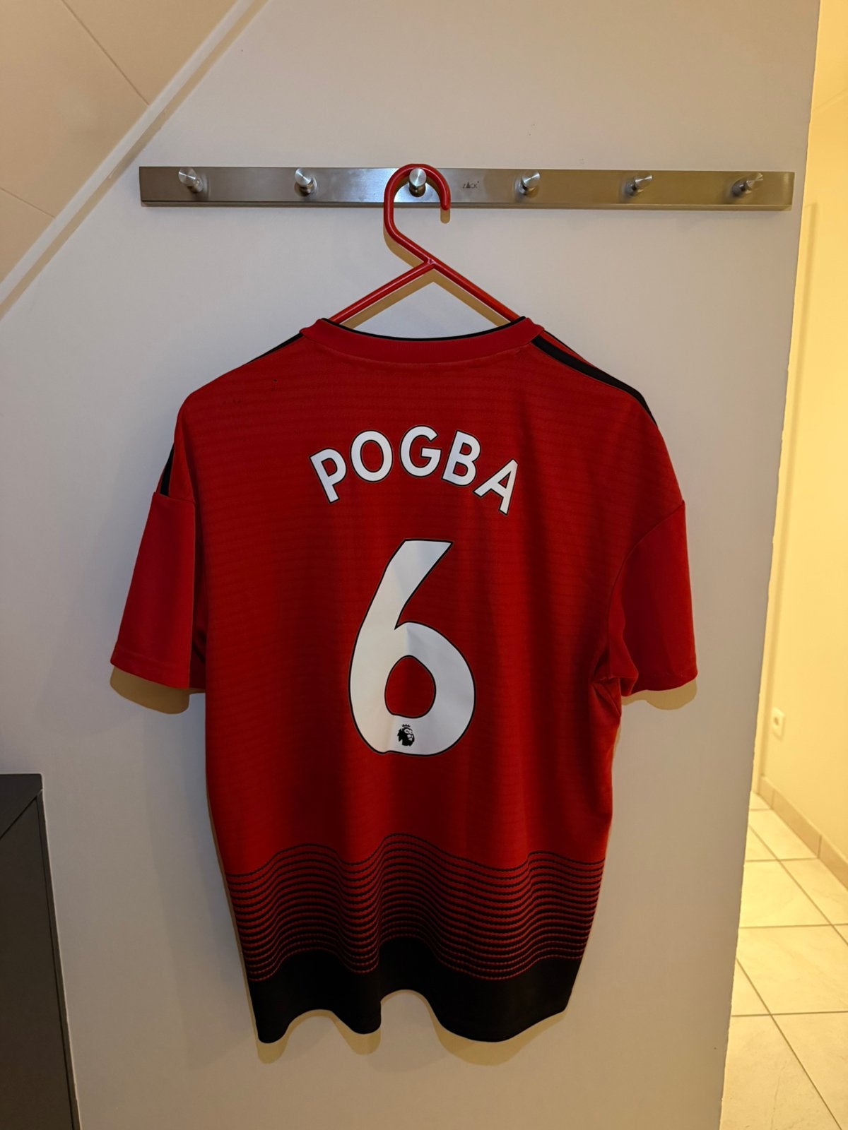 Pogba #6 - Manchester United 2018-19 Uitshirt, Sports & Fitness, Football, Taille L, Enlèvement ou Envoi, Comme neuf, Maillot
