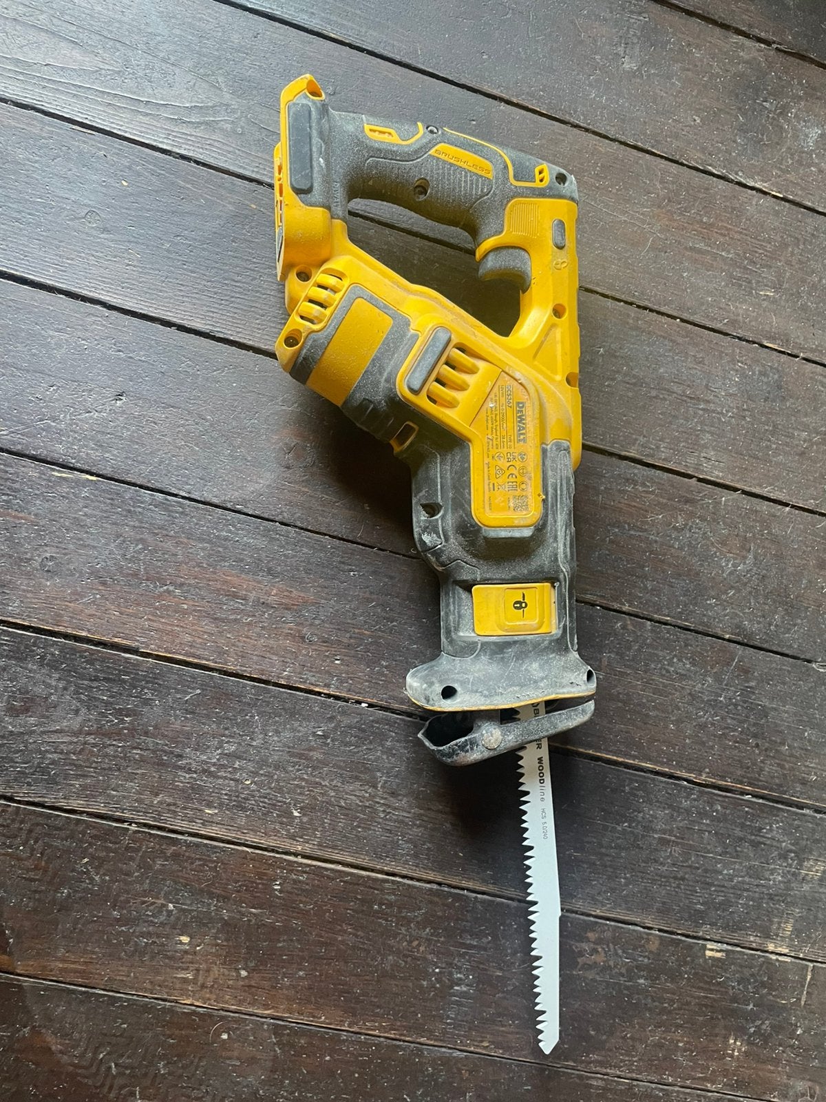 Acu Reciprozaag Dewalt+ wipzaag dewalt, Ophalen, Gebruikt, 70 mm of meer, Dewalt