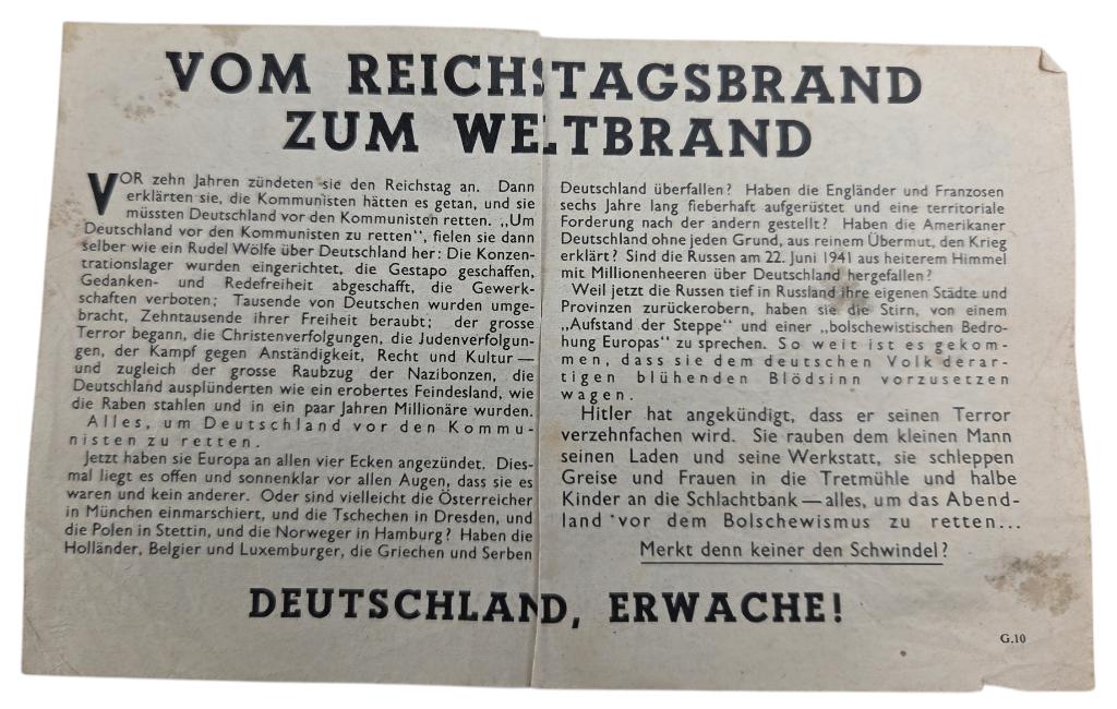 amerikaanse ww2 dropping flyer, Ophalen of Verzenden