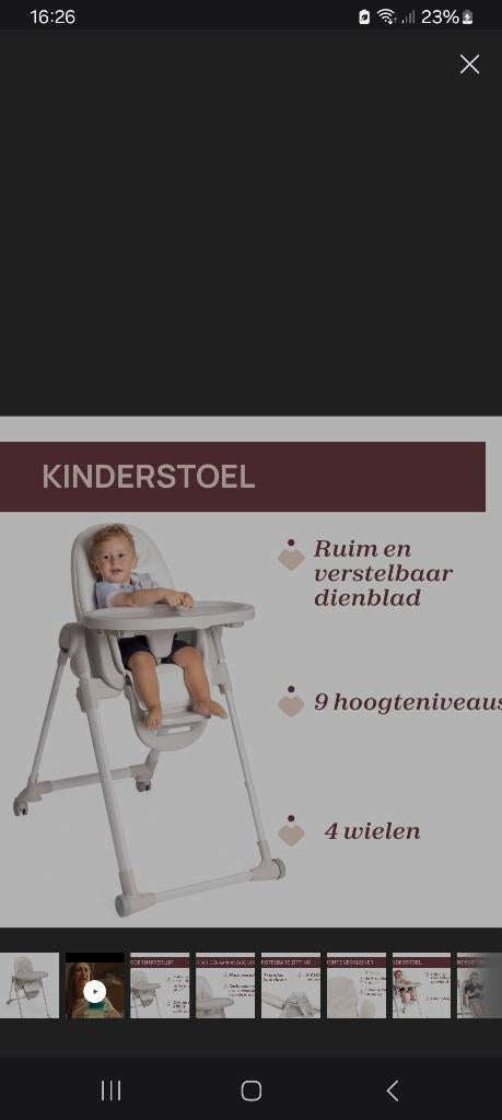 Kinderstoel Chicco polly Armonia, Ophalen, Gebruikt