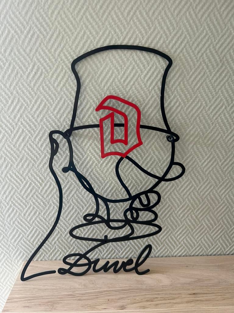 Prachtige ijzeren Duvel reclame, Verzamelen, Ophalen, Zo goed als nieuw