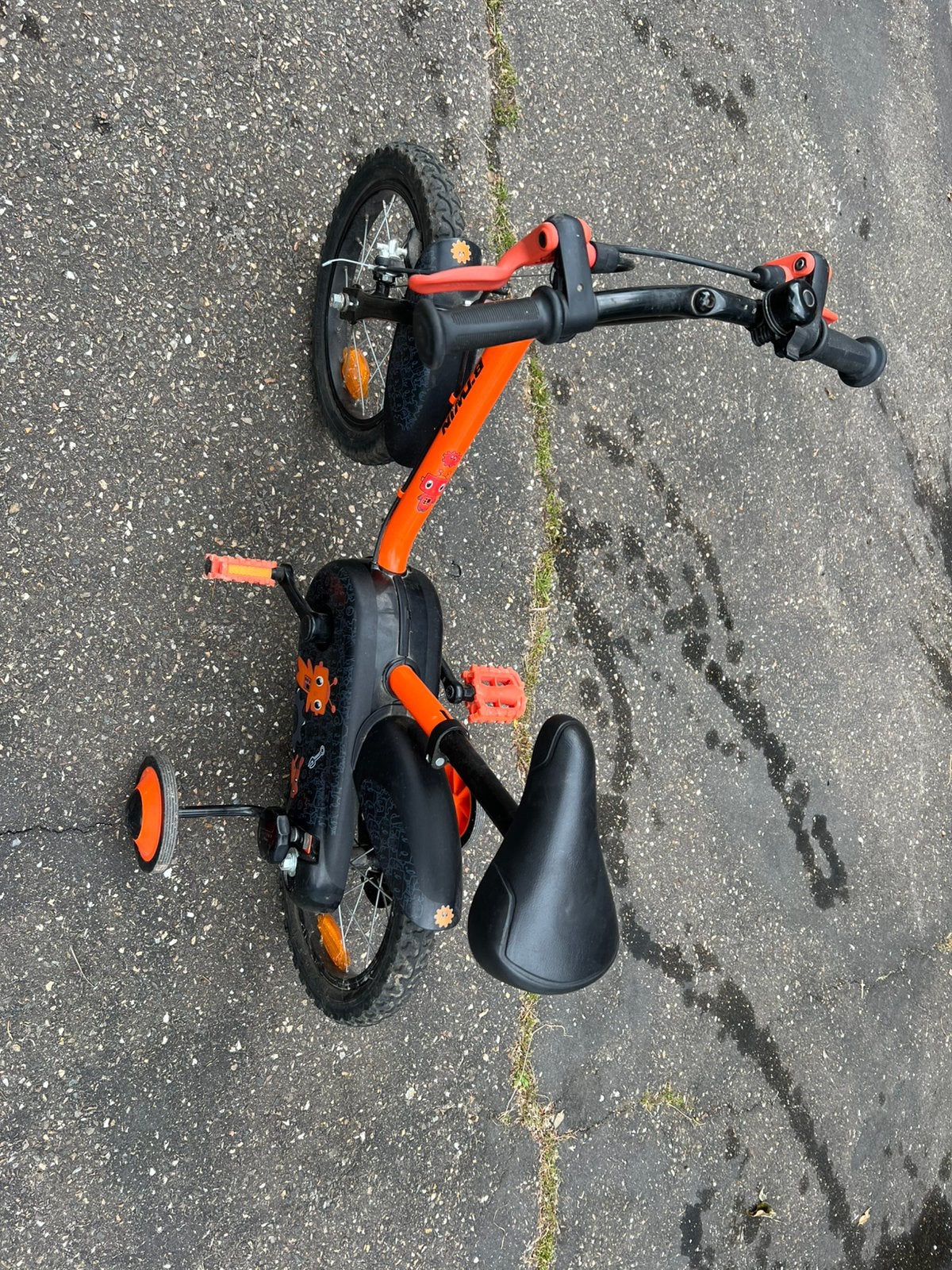 14 inch met zijwieltjes, Fietsen en Brommers, Ophalen, Zo goed als nieuw