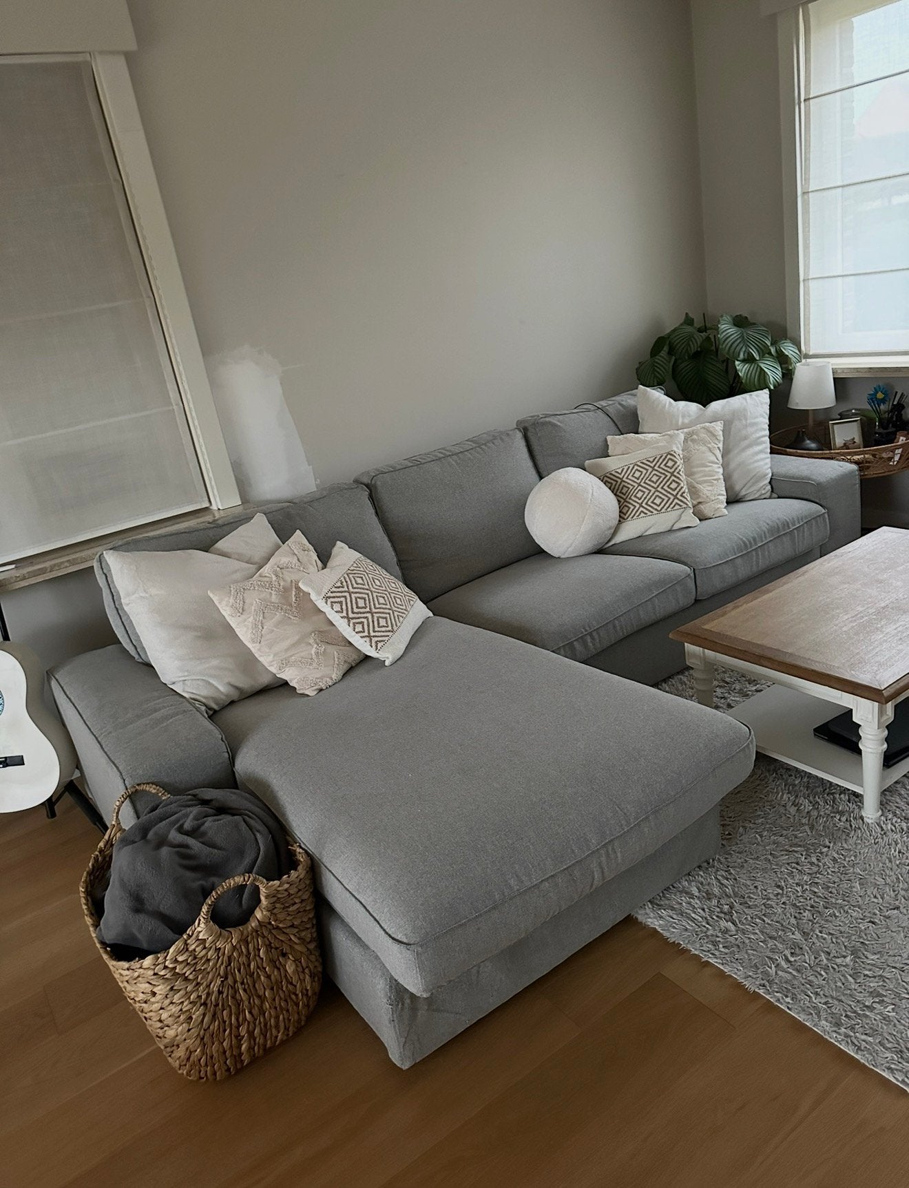 Ikea Kivik - 4 places + chaise longue, Enlèvement, Utilisé, Tissus