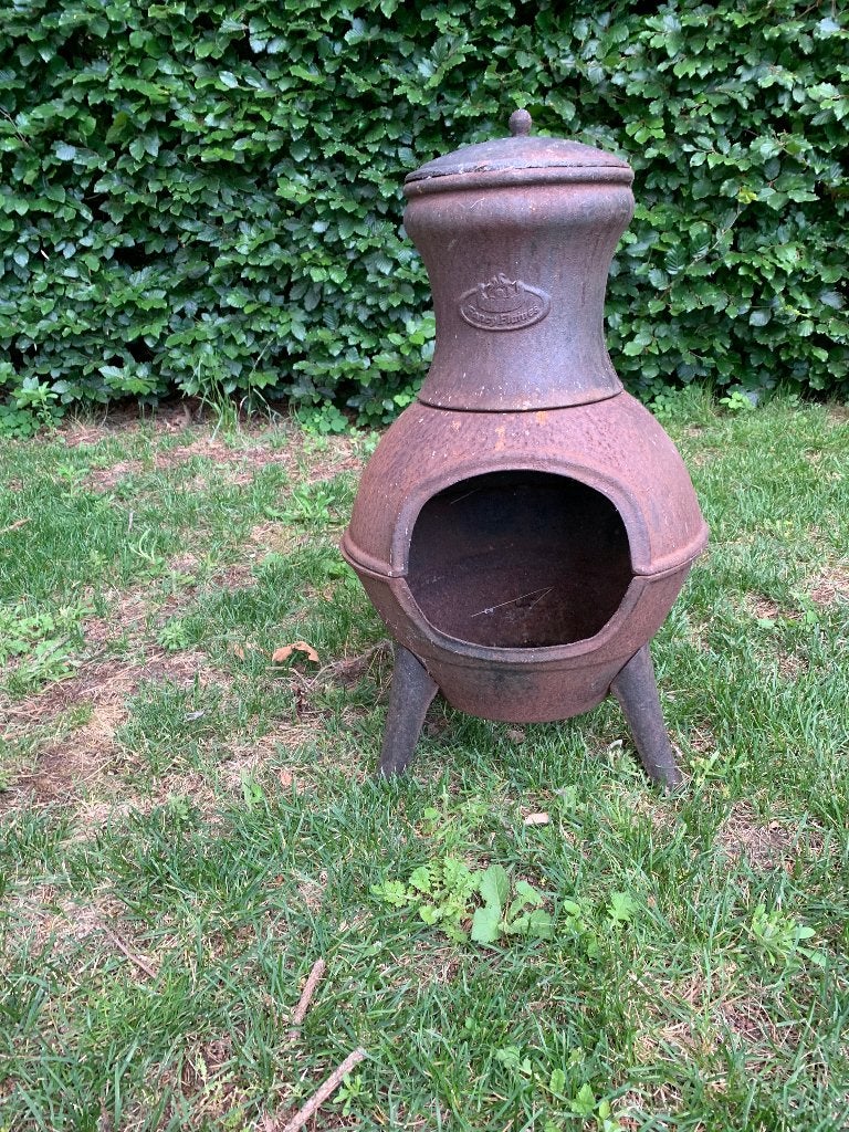 Ijzere kachel, Huis en Inrichting, Kachels, Ophalen, Gebruikt, Houtkachel, Vrijstaand