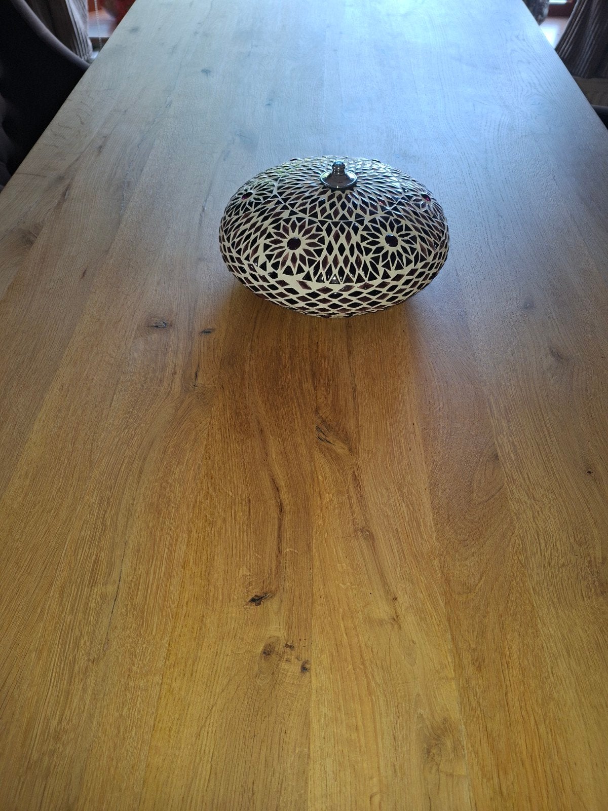 Oosterse plafondlamp, Ophalen