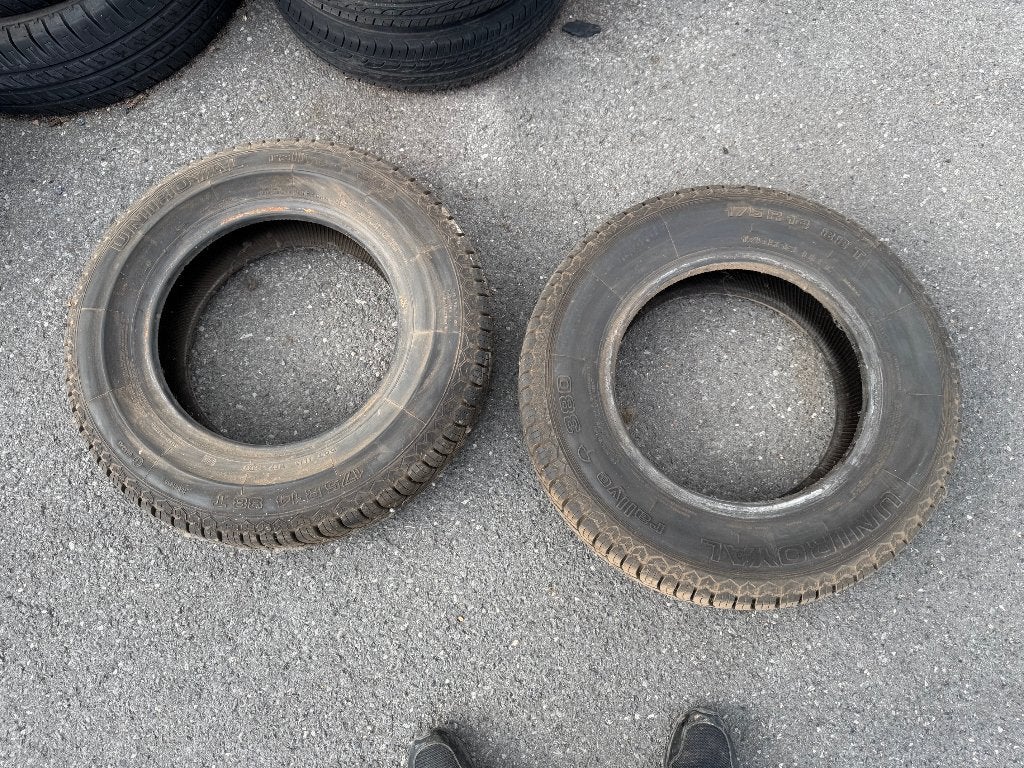 2 pneus rallye 175R14 88T ancienne voiture, Autos : Pièces & Accessoires, Enlèvement, Utilisé