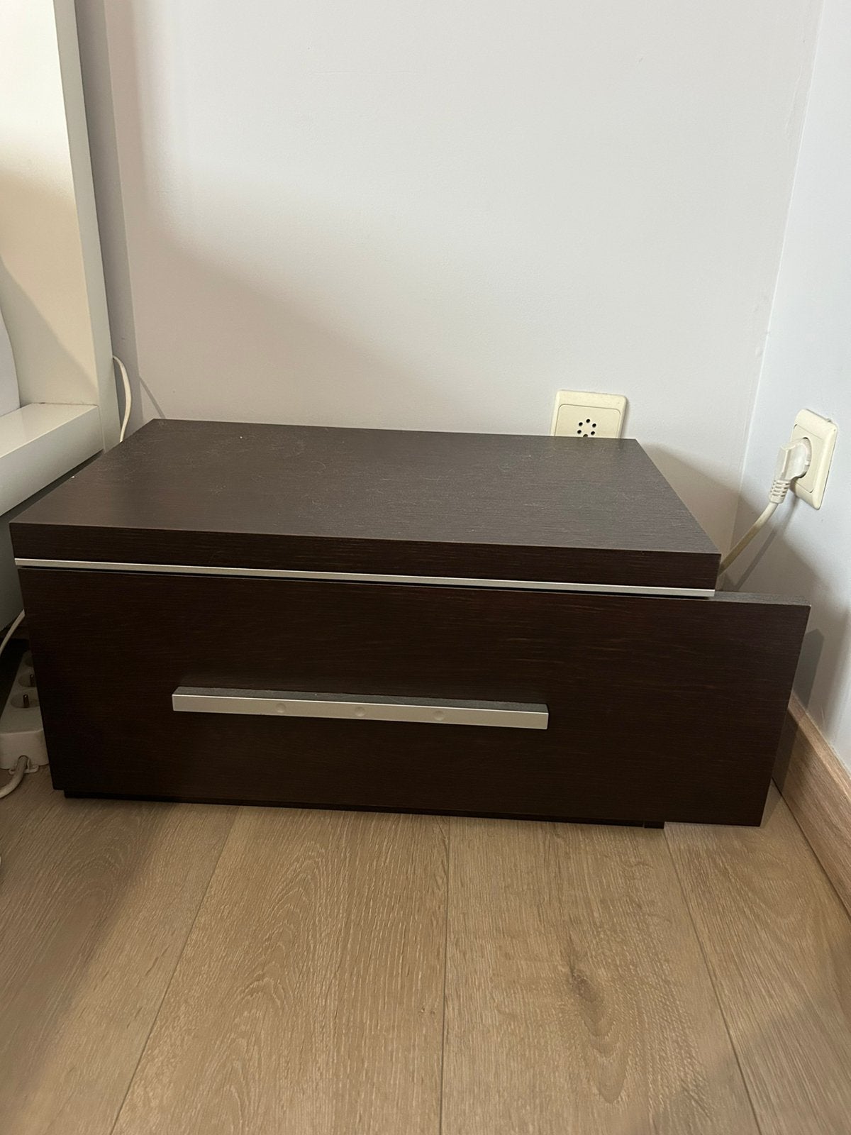 Tables de nuit, Maison & Meubles, Enlèvement, Utilisé, Bois, 45 à 65 cm