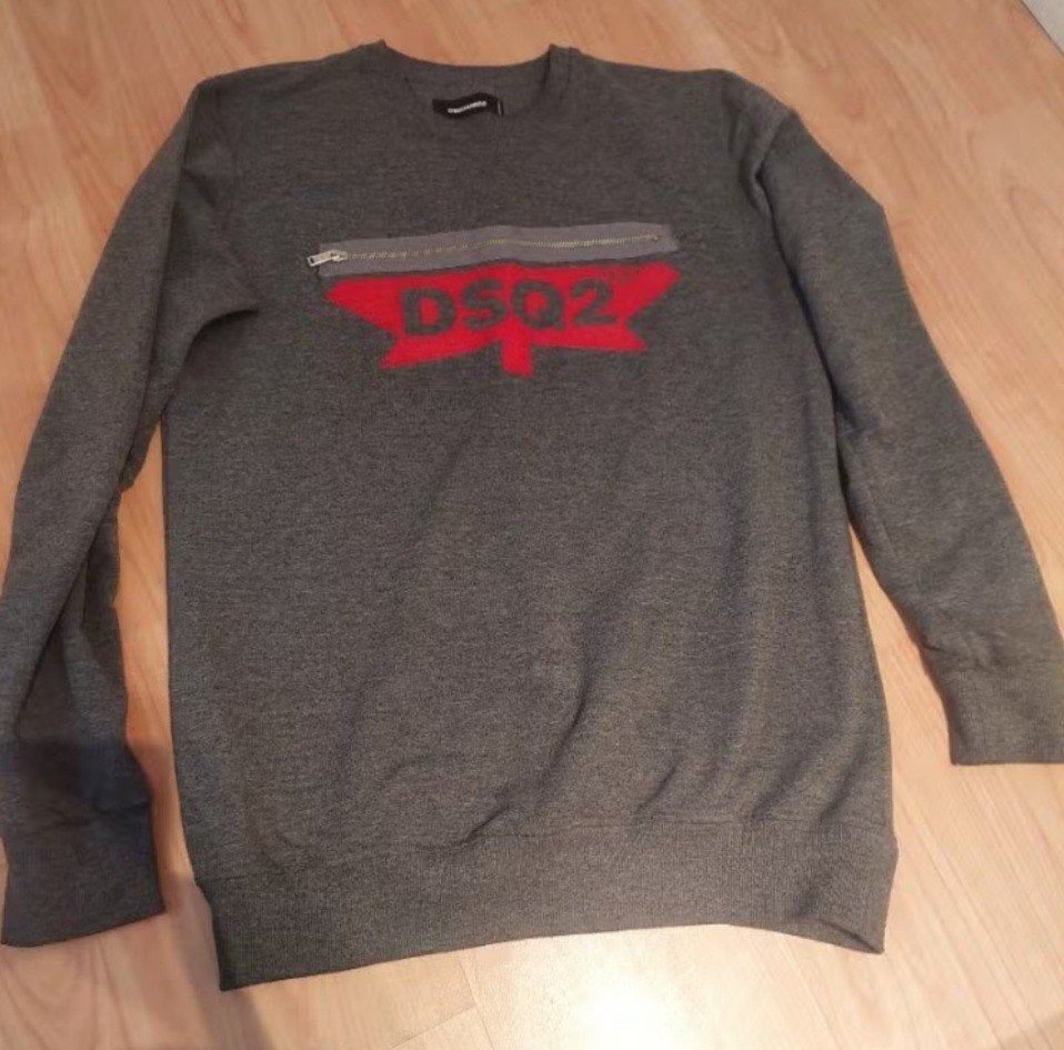 Dsguared grijze trui maat L te koop, Kleding | Heren, Truien en Vesten, Ophalen, Maat 52/54 (L), Dsquared2, Grijs
