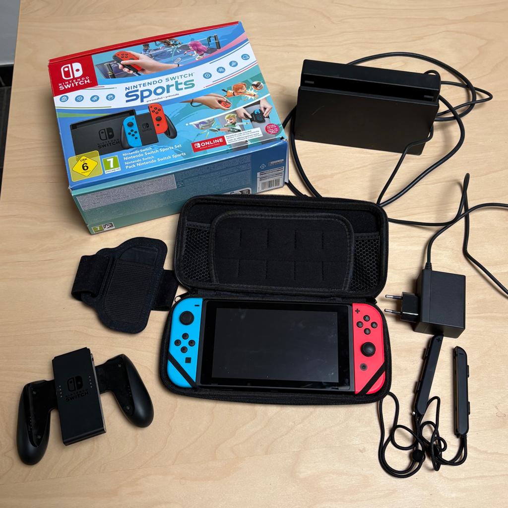 Nintendo switch 2024 + accesoires, Ophalen, Zo goed als nieuw, Met 1 controller, Switch 2019 Upgrade
