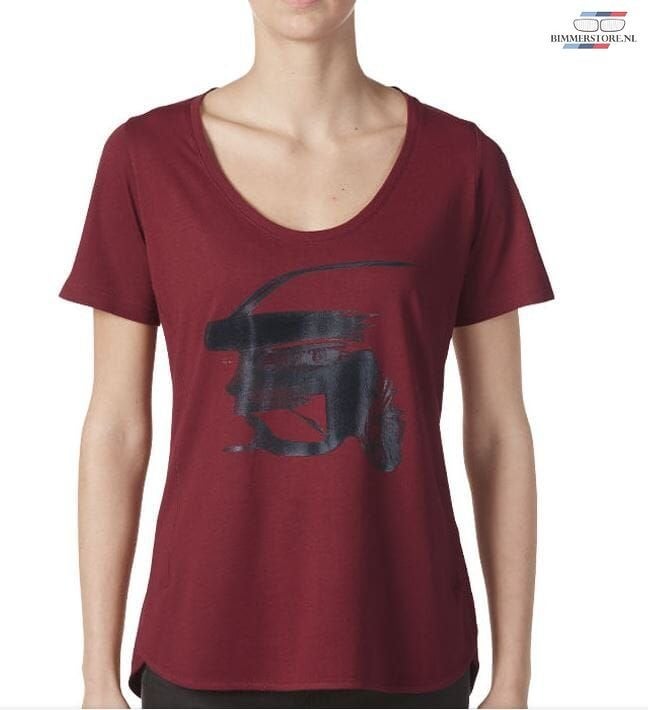 T-shirt  BMW Motorsport kleur bordeaux Dames maat S merchand, Neuf, -, -, -