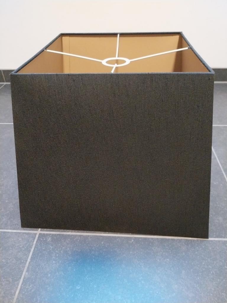 Lampenkap zwart met beige binnenkant, Enlèvement, Comme neuf, Noir