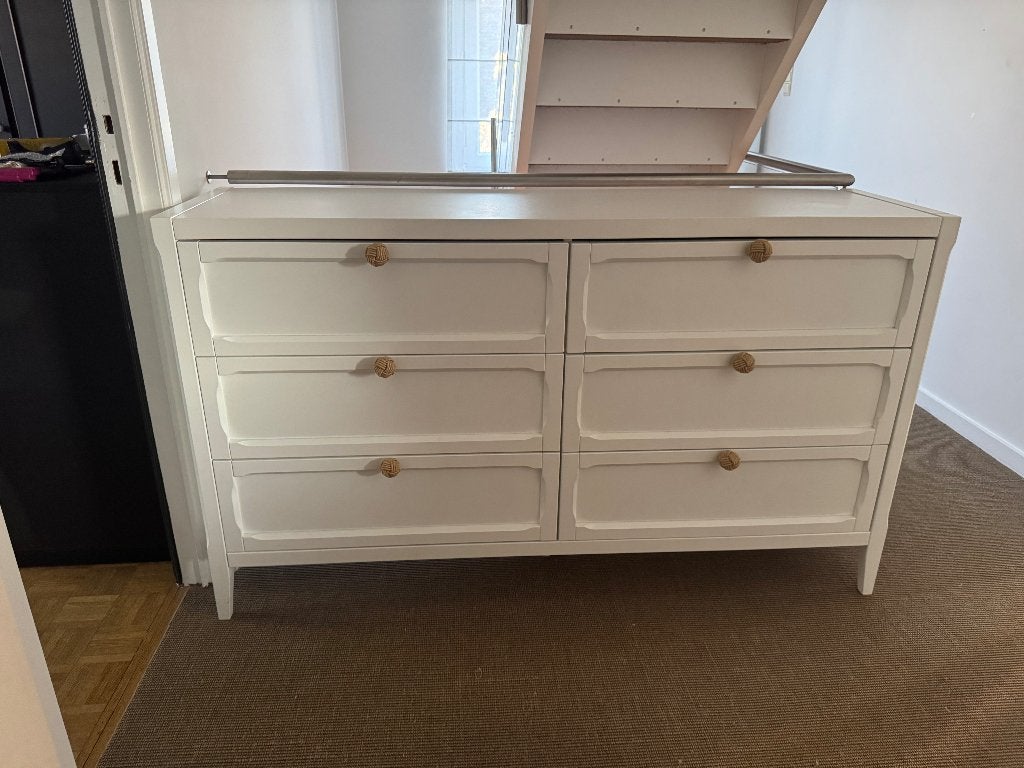 Commode blanc moderne, 6 tiroirs - La Redoute, Maison & Meubles, Armoires | Commodes, Utilisé, Moins de 100 cm, 100 à 150 cm, 25 à 50 cm