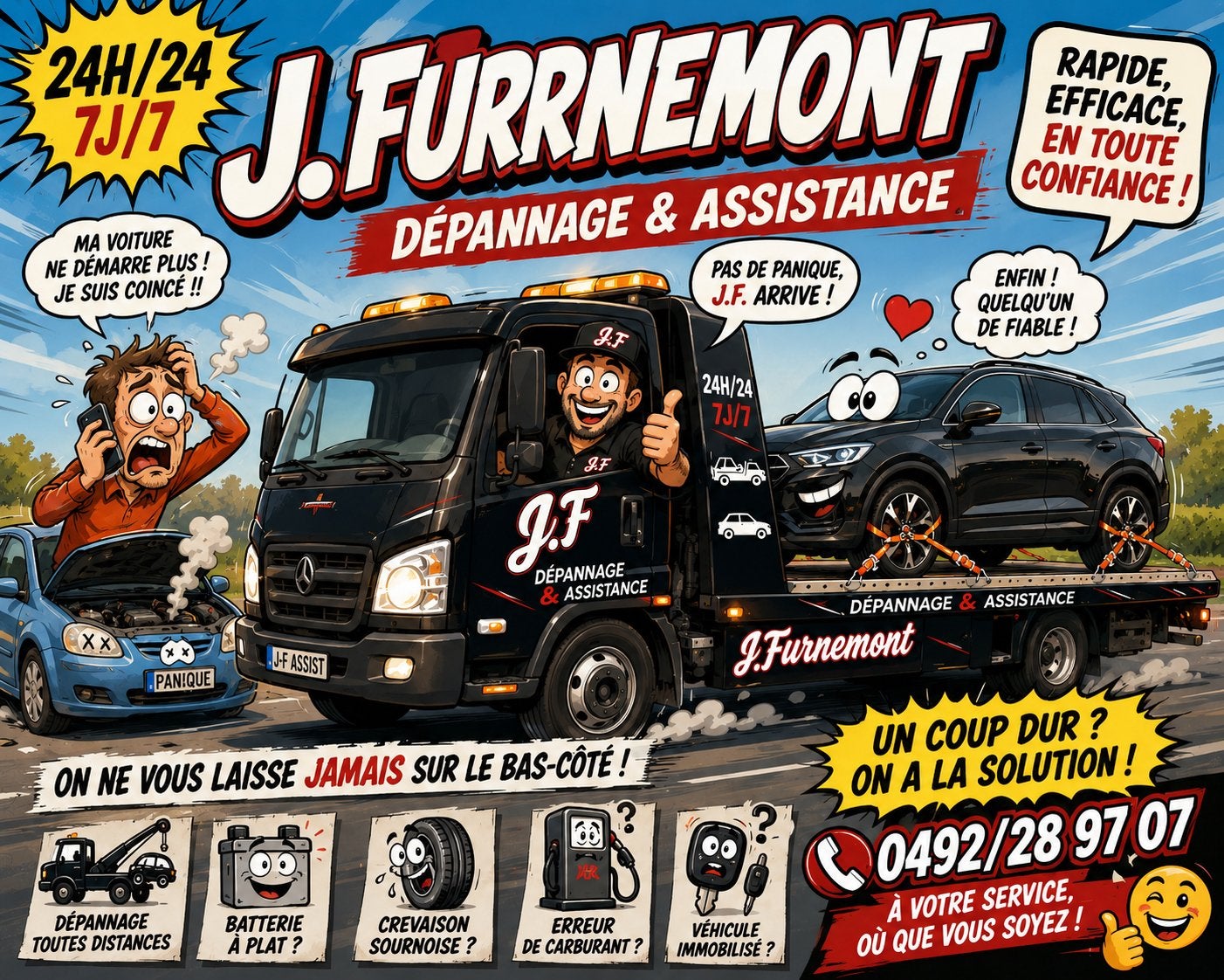 Dépannage voiture, Enlèvement, Neuf