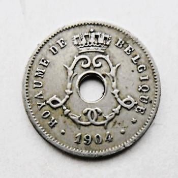 Munt 5 centimes 1904 Leopold II, Postzegels en Munten, Munten | België, Verzenden, Overig, Losse munt