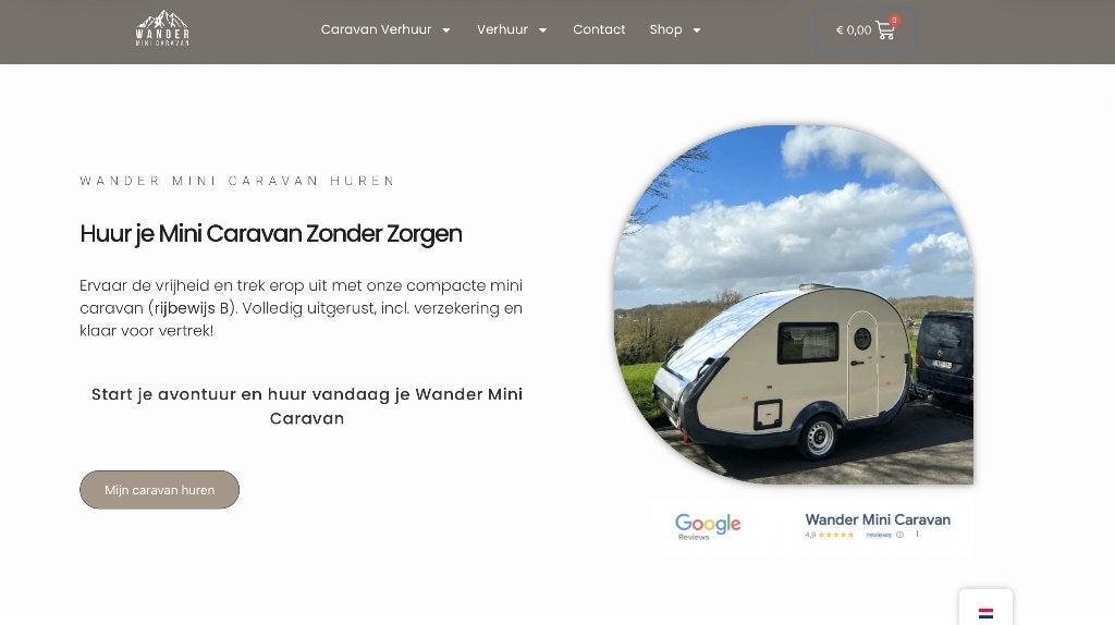 Caravan verhuur bedrijf incl. caravan t@b 320 te koop