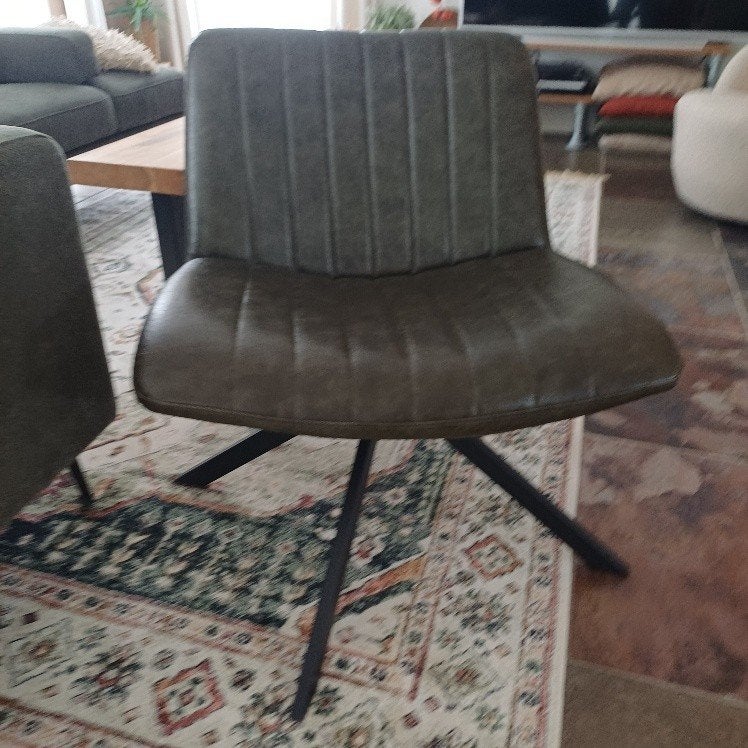olijfgroene fauteuil, Huis en Inrichting, Ophalen