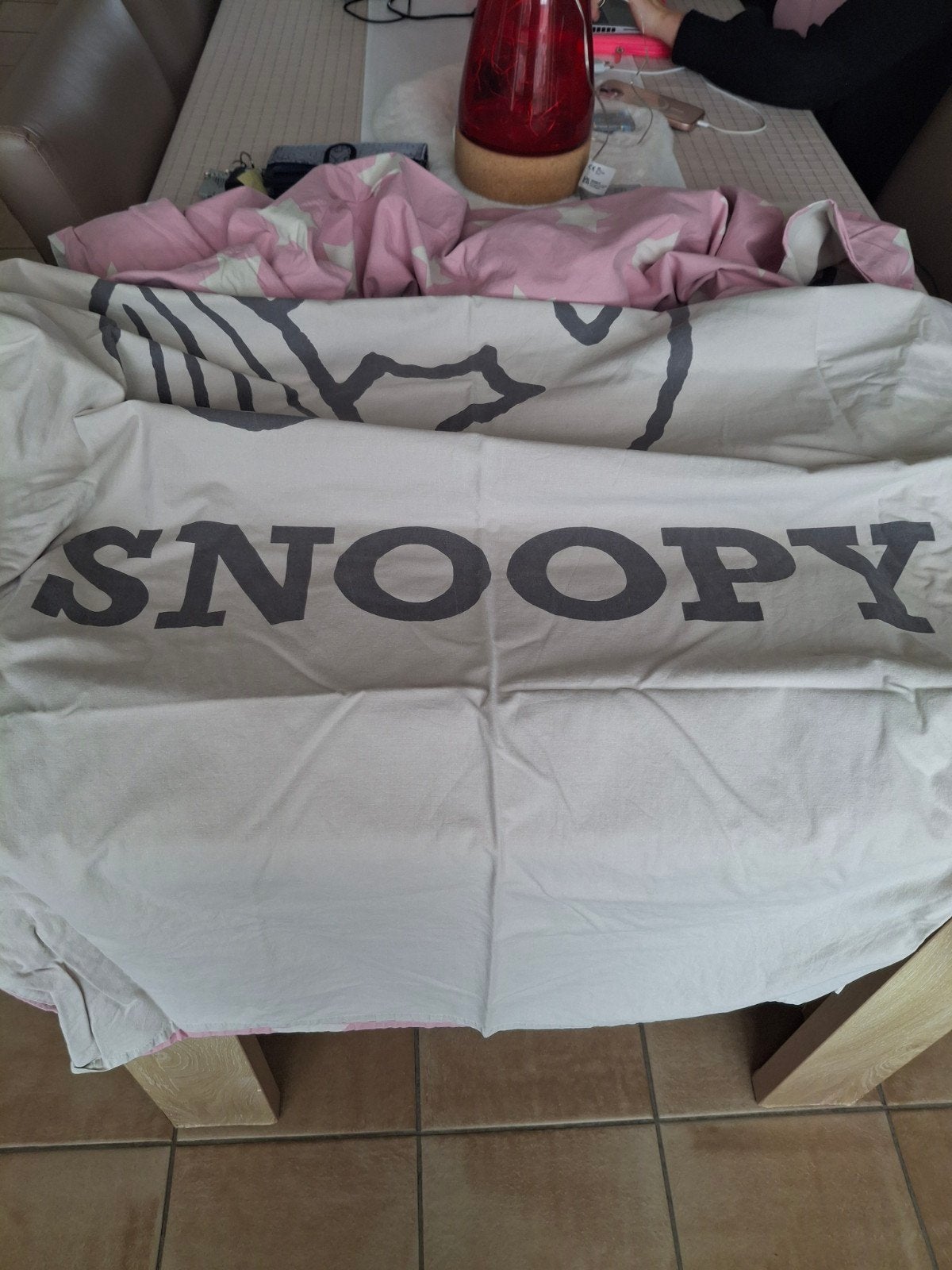 Dekbedovertrek 1 persoon van SNOOPY, Ophalen, Dekbedovertrek