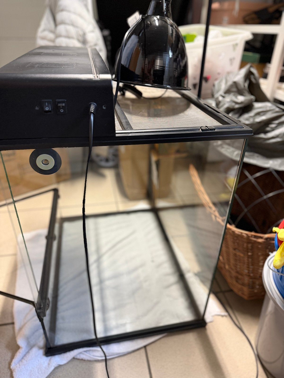 Terrarium, Dieren en Toebehoren, Ophalen, Zo goed als nieuw, Verlichting