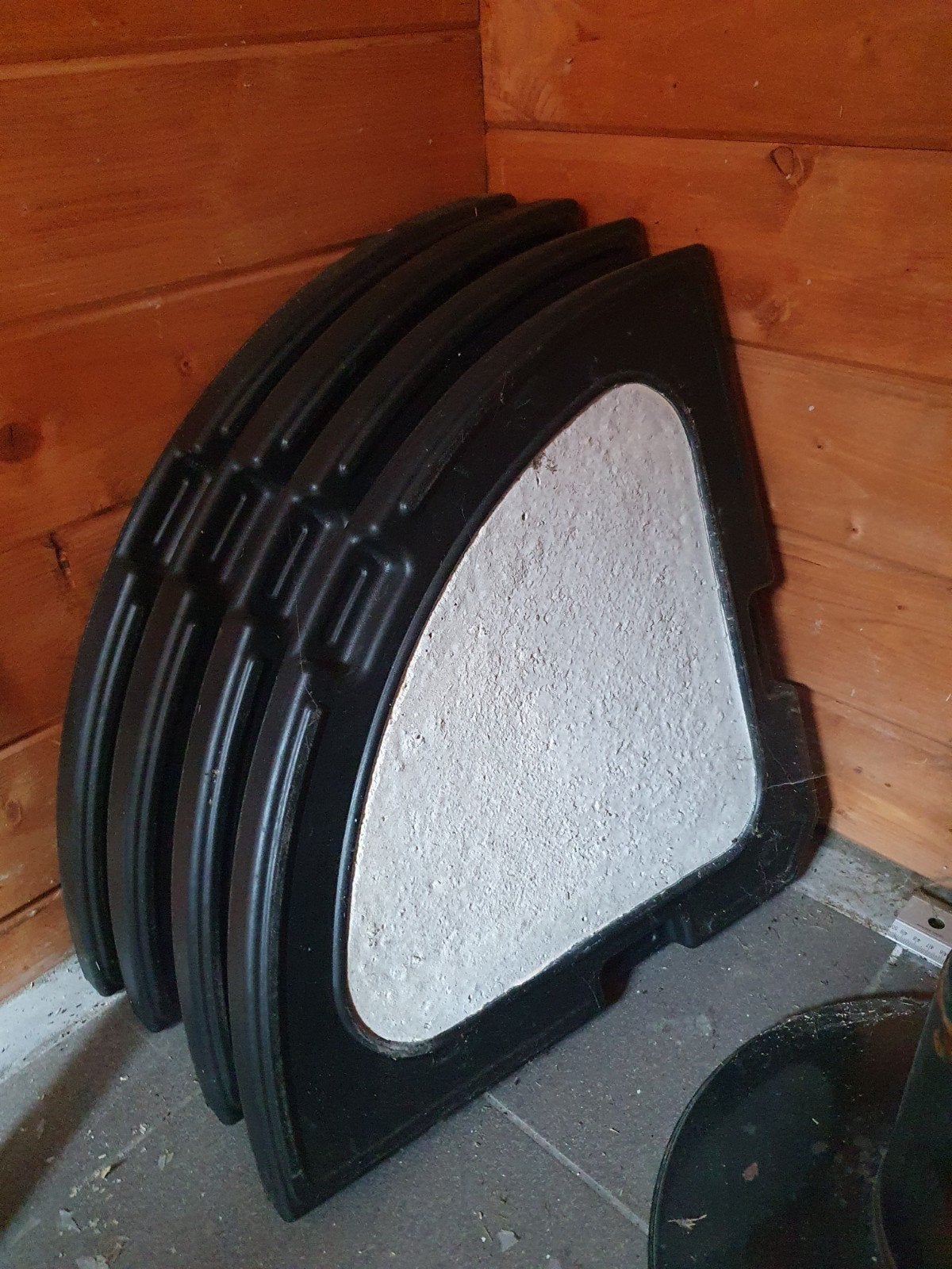 Steun grote parasol, Ophalen