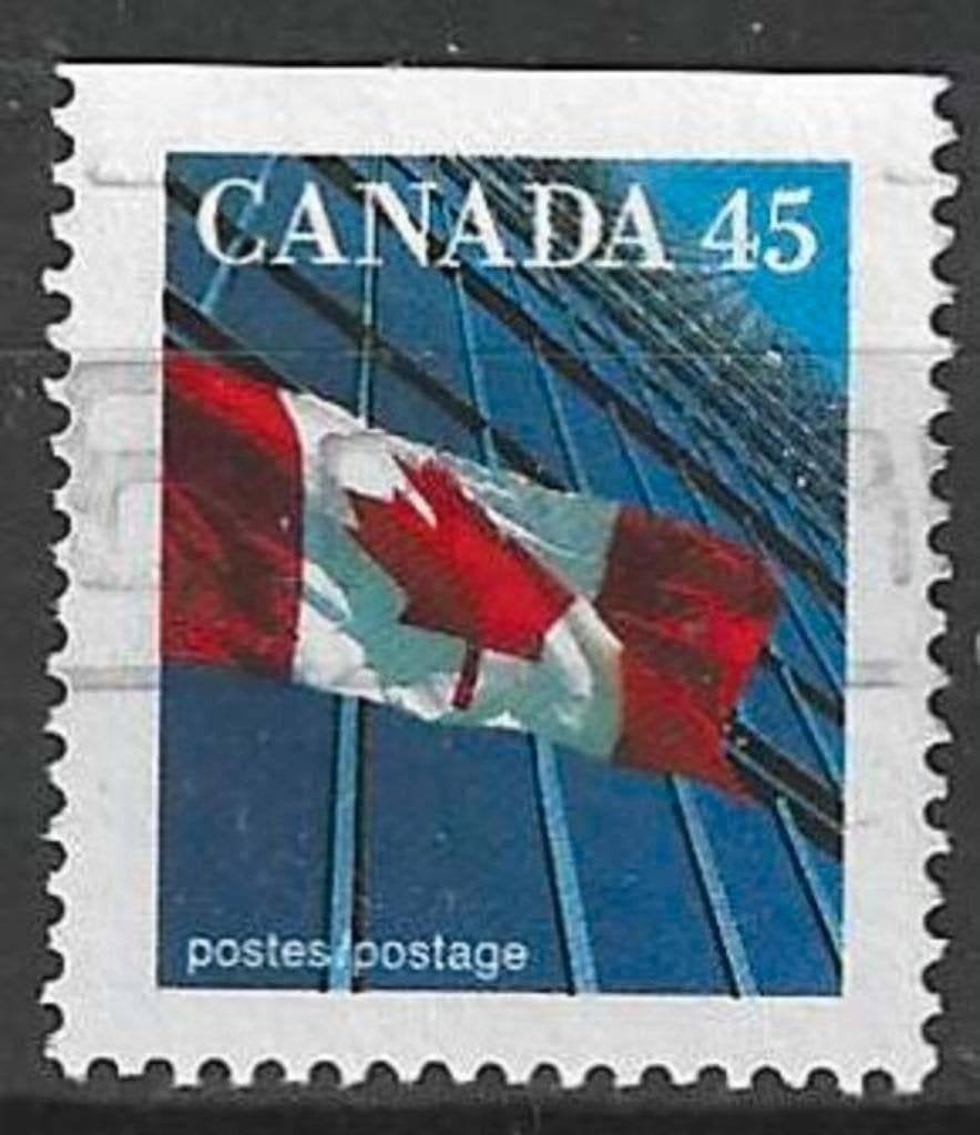 Canada 1995 - Yvert 1416ba - Drapeau national canadien (ST), Envoi, Affranchi