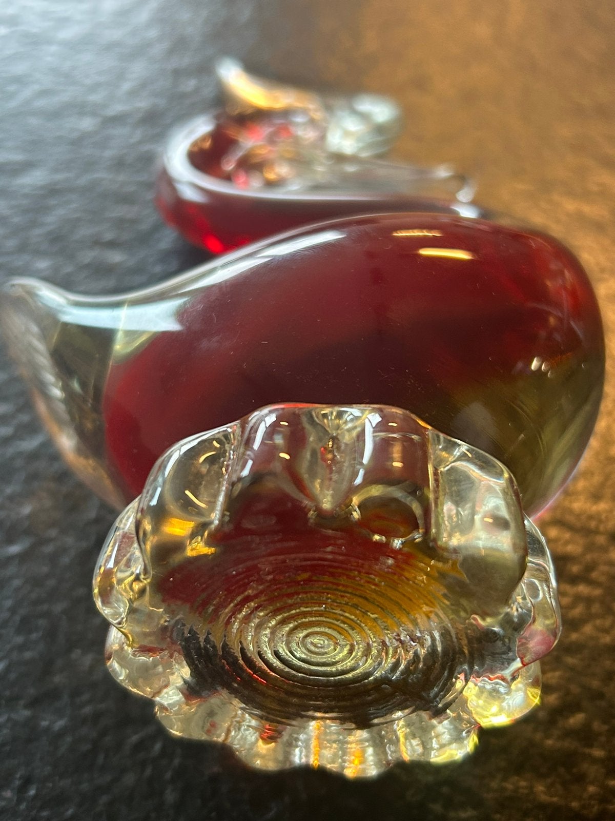 een schitterend handgeblazen glazen vogel murano, Ophalen