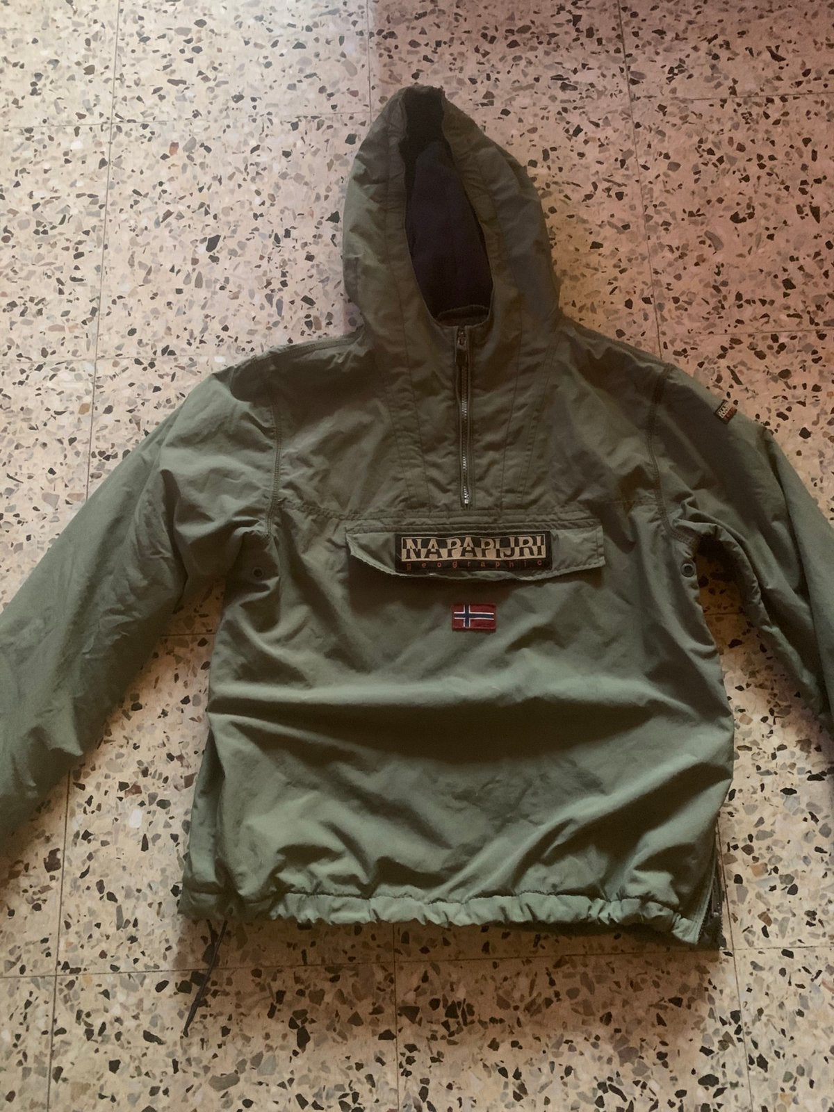 Veste kaki Napapijri — Taille 14 ans/162 cm, Enlèvement, Utilisé, Napapijri, Garçon ou Fille