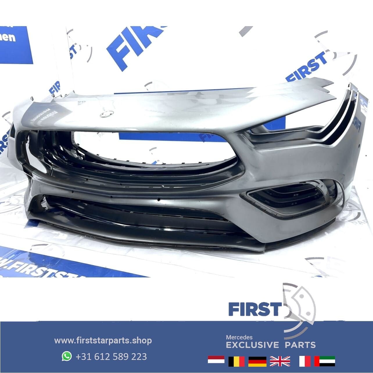 W118 BUMPER CLA AMG PAKKET VOORBUMPER C118 ZWART WIT GRIJS B