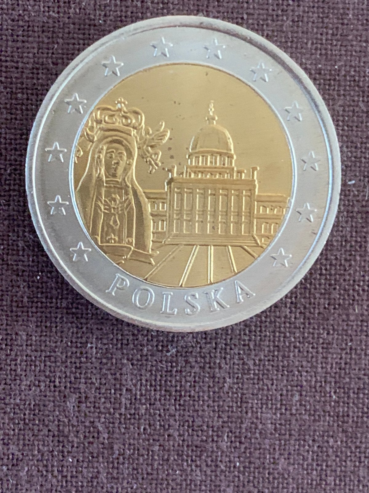Polen 2 euro specimen, Postzegels en Munten, Ophalen of Verzenden, Losse munt