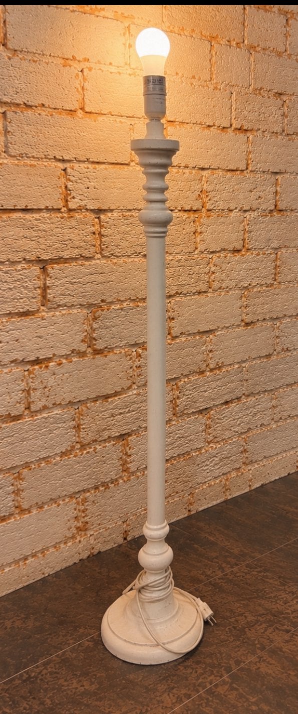 Grote witte vloerlamp - klassieke stijl, Ophalen, Wit, Vloerlamp