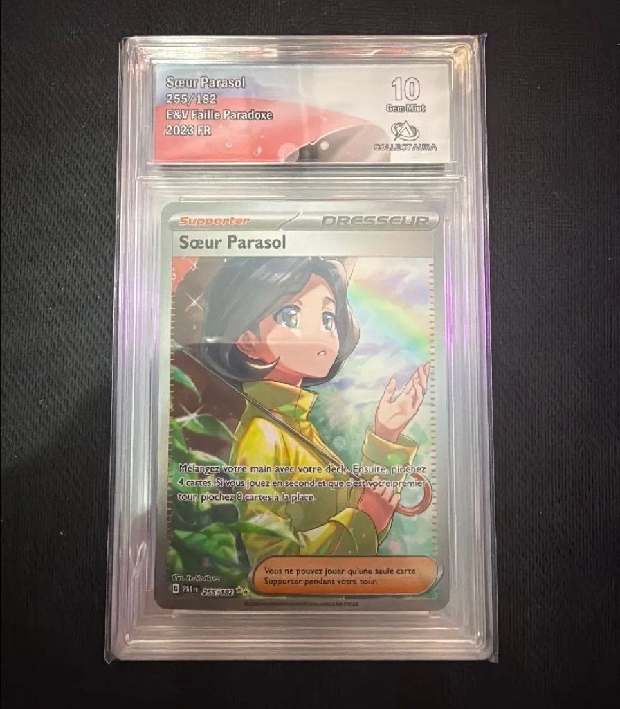 Soeur Parasol 255/182 CA10 FR (carte gradée Pokémon), Enlèvement ou Envoi, Comme neuf, Cartes en vrac