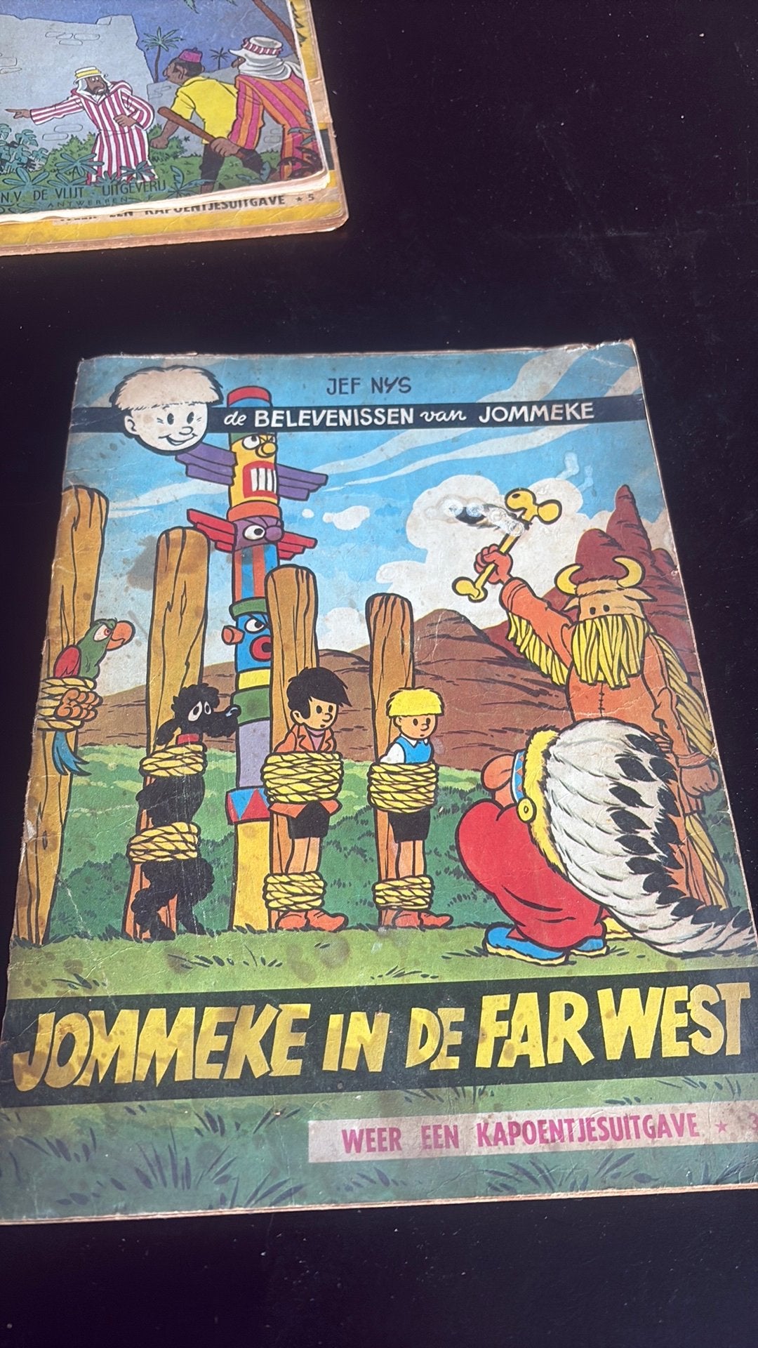 Jommeke in de Far West, Ophalen