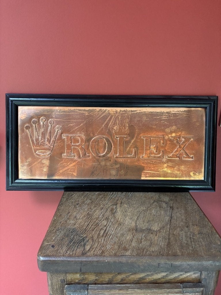 Enseigne de concessionnaire Rolex Vintage (Années 60), Enlèvement, Comme neuf, Ustensile