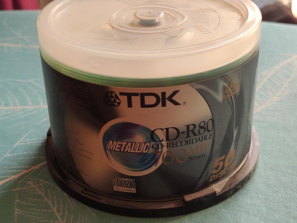 50 CD-R80 TDK neuf, Ophalen, Nieuw, Cd, TDK